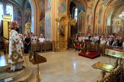 Литургия в осаждённом Славянске