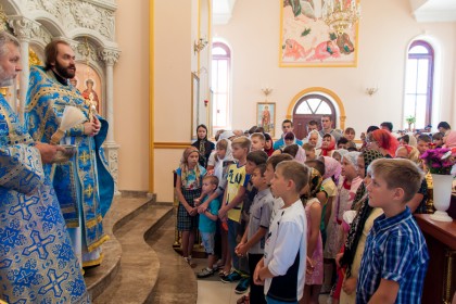 молебен на начало учебы Часов Яр